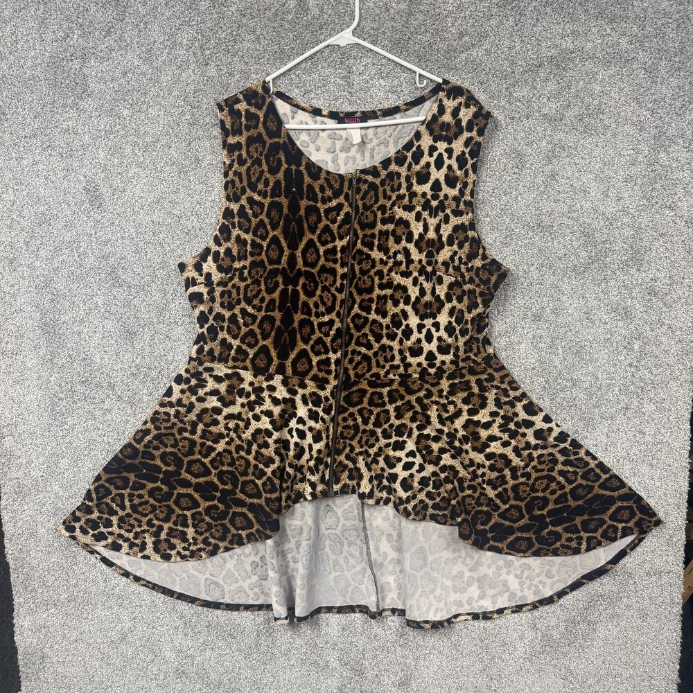 Blush Dress 3X Leopard Print Brown Vamp Glam Mob Wife Y2K Whimsigoth Club Wear